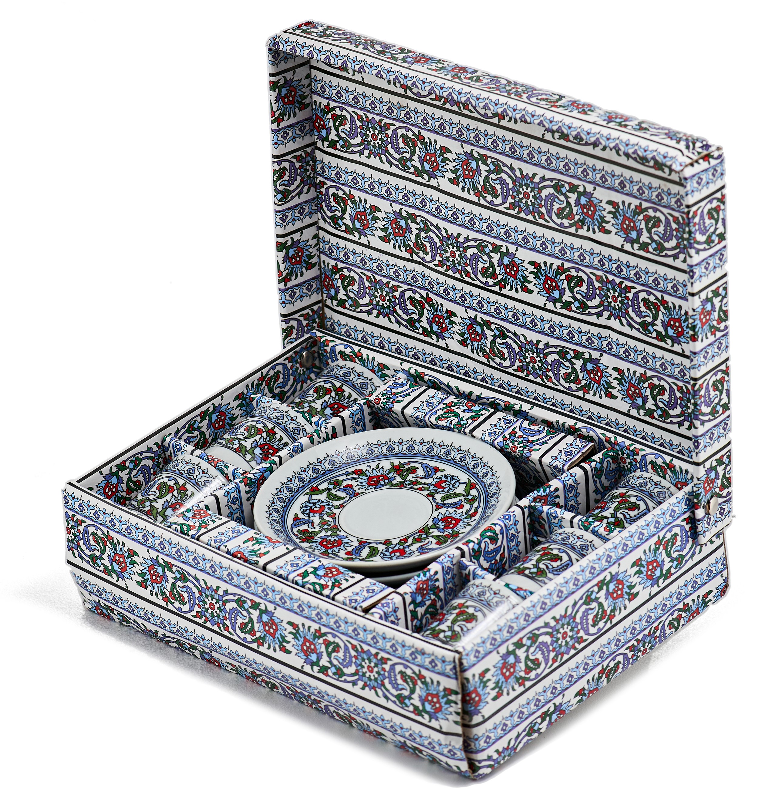 Турецкий набор керамика (С орнаментом синий) фото #35
